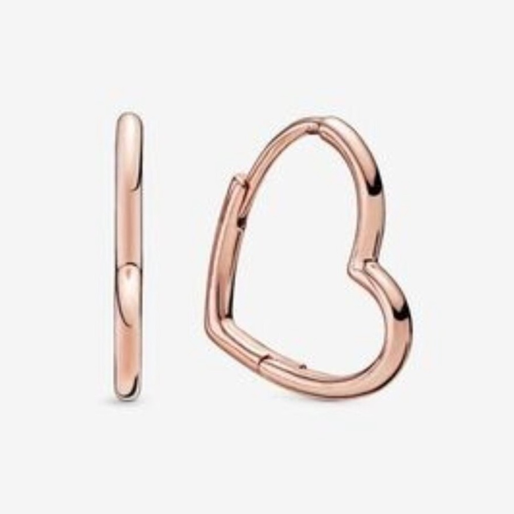 Pandora Heart Hoop Earrings